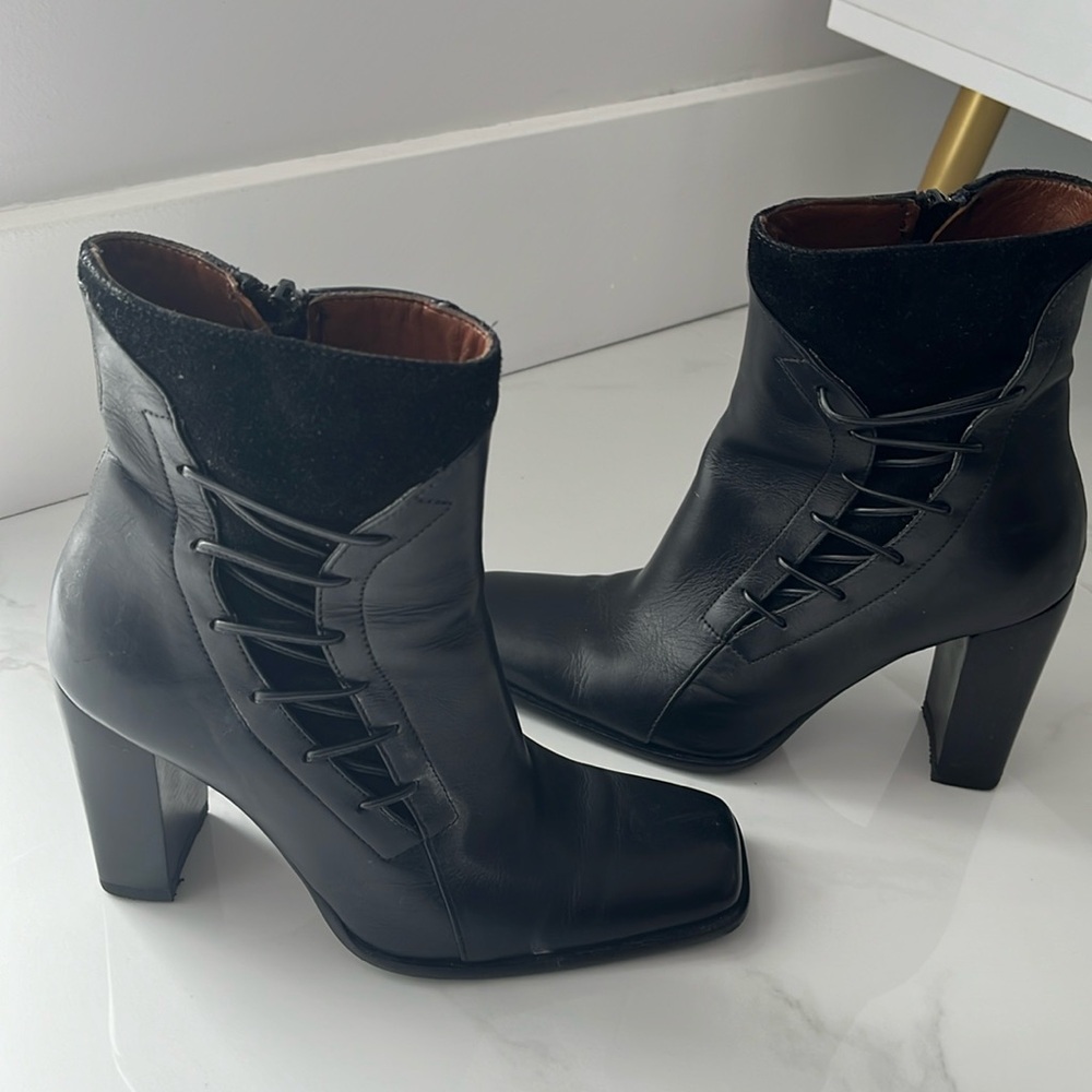Black Ankle Boots by Angela Falconi